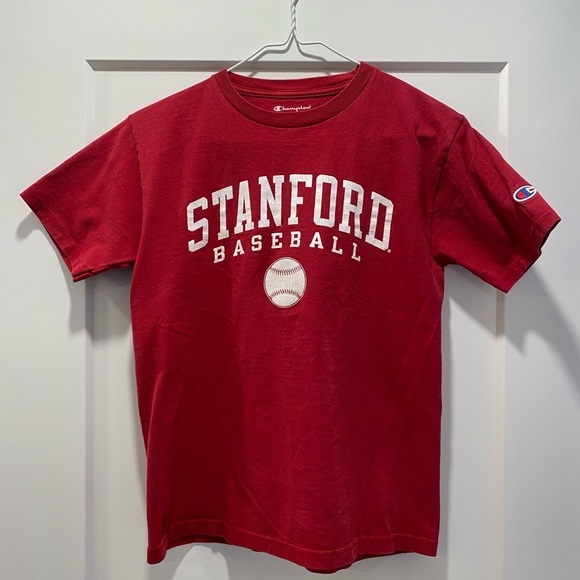 Champion Other - STANFORD UNIVERSITY | Cardinal-Red Team Baseball Tee | Kids Size M